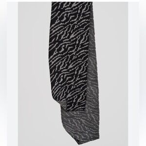 Noize Black & Grey Animal Print Scarf Wrap | Sustainable Recycled Polyester